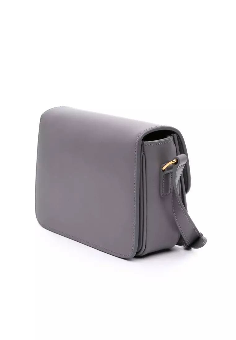 Pre-Loved Celine Teen Shiny Calfskin Triomphe Crossbody