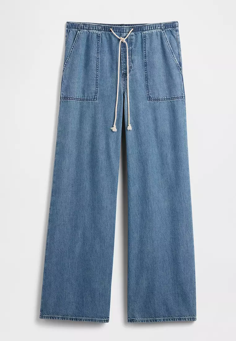Super Light Wide-Legs Denim Pants