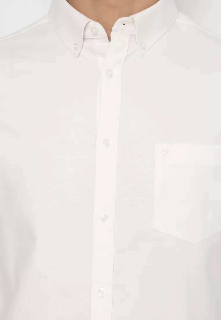 Jobb Bellagio Kemeja Pria Lengan Panjang Slim Fit Putih 4