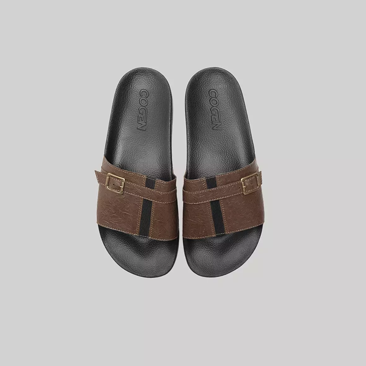 Sandal Pria Cogen Brya Series - Brown