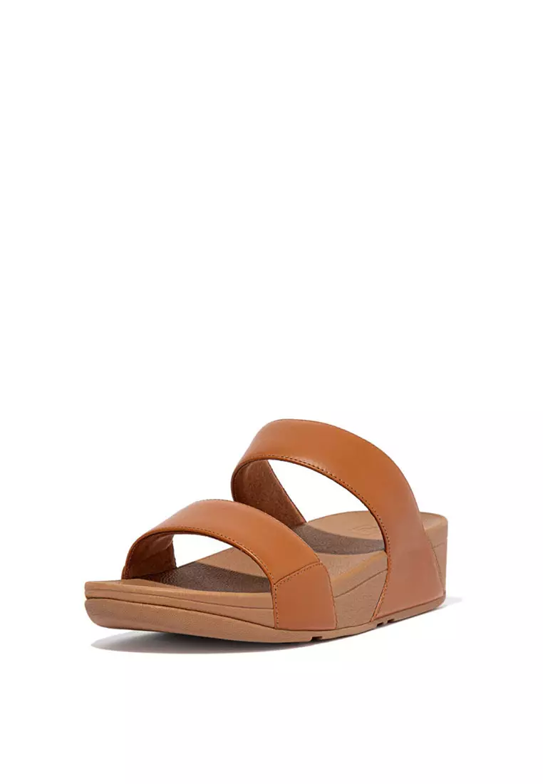 LULU Women's Leather Slides - Light Tan (ED4-592)
