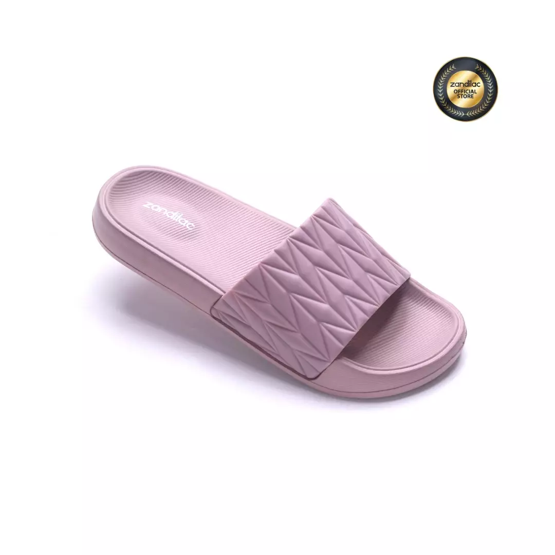 ZANDILAC - SANDAL WANITA DEWASA CH220585WD - UNGU FAWN full karet