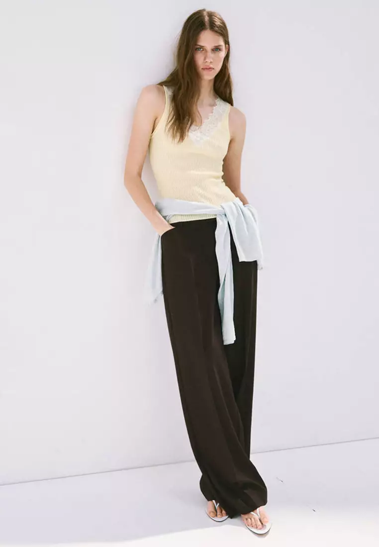 Lace Lyocell Top