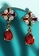 Krystal Couture gold KRYSTAL COUTURE Rose Gold Plated Many-Hues Cross and Ruby Red Teardrop Earrings CF336AC1232172GS_2
