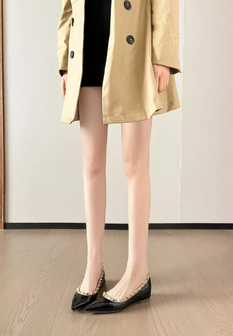 ‌4CM Hidden Heel Rivet Pumps WW8916-2