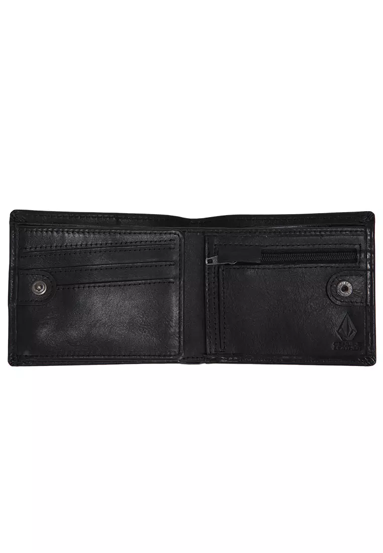 MLW SINGLE STONE LEATHER WALLET BLACK