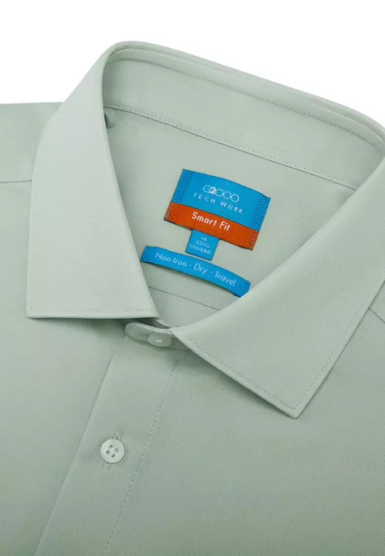 Non-Iron Quick Dry Smart Fit Knit Shirt