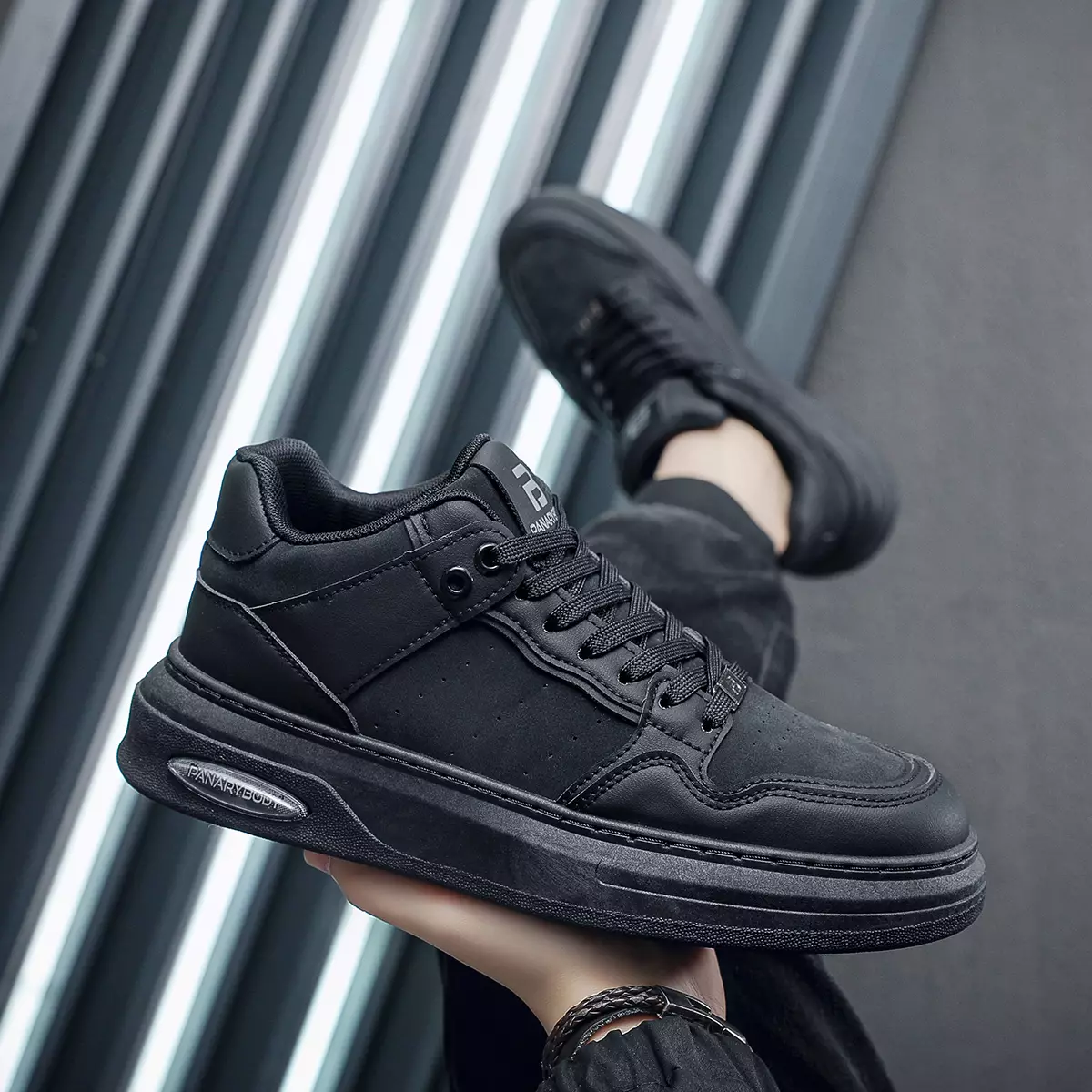 Sepatu Pria Boots Modis Bertali Sepatu Kerja Cowok QN182