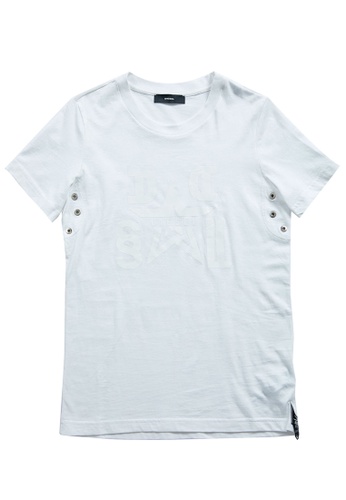 Diesel white T-SILY-WMA MAGLIETTA T-Shirt CF8D9AA4D2D7D3GS_1