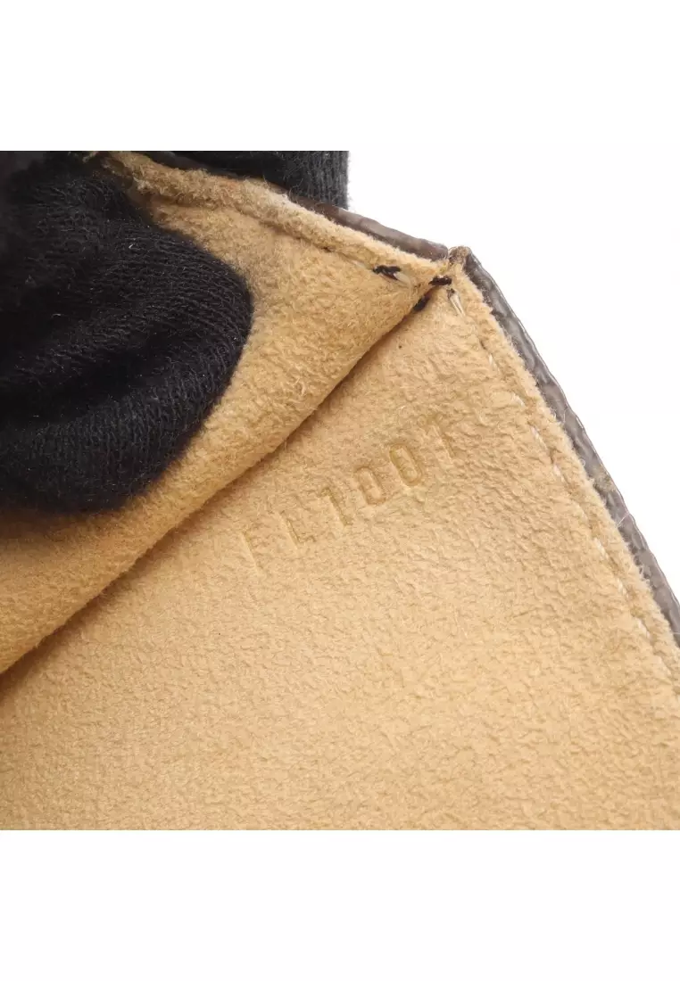 Pre-Loved Louis Vuitton Pochette Florentine monogram body bag waist bag PVC leather Brown