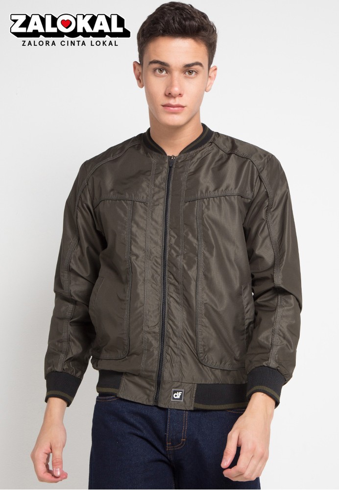 Jual D&F Jacket Parasut Bomber Ribstop Original | ZALORA ...