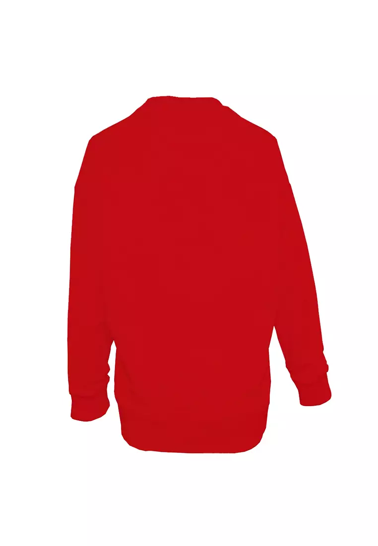 Crisathena Brush Hoodie in Red