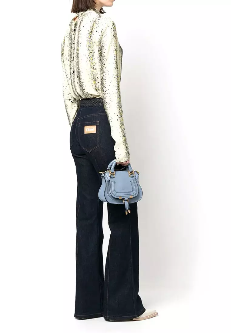 Marcie Mini Double Carry Shoulder Bag in Shady Cobalt