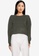 JACQUELINE DE YONG green Brilliant Long Sleeves Puff Pullover Knit Sweater 93927AAF9C0CE3GS_1