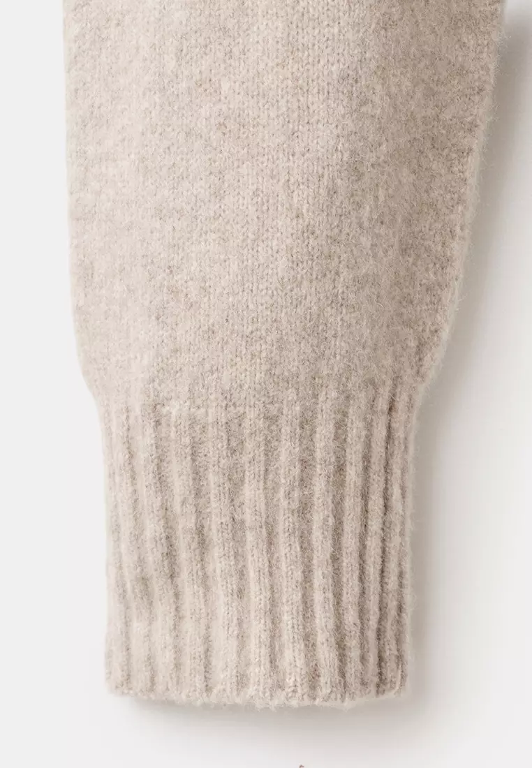 Knitted Wool Blend Sweater