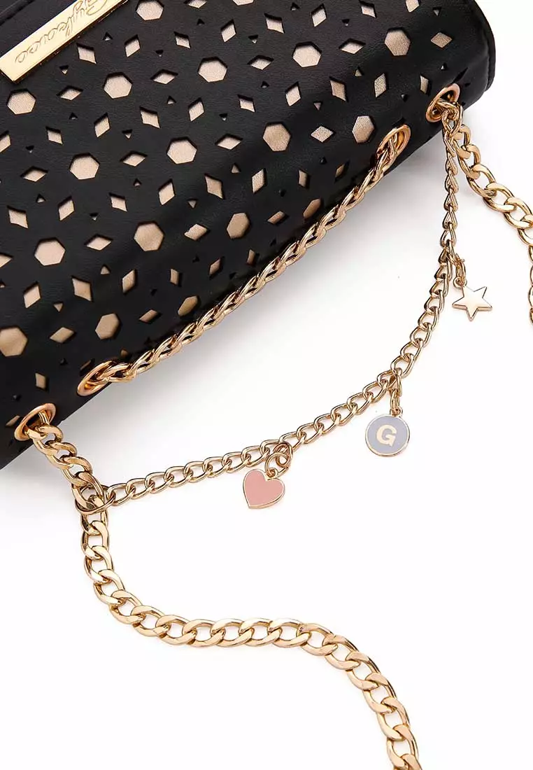 GYKACO YUI Black- Tas Wanita Sling Bag - Fashion Top Handle Bag (Import)