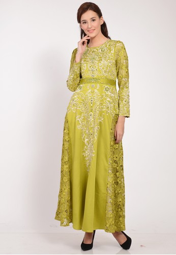 Jual BIBIQ Bibiq Gamis Brokat Satin Original  ZALORA 