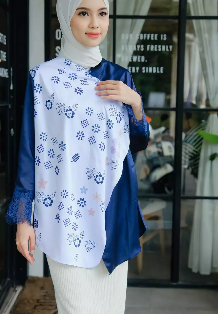 Azaya Kebaya Outer Navy