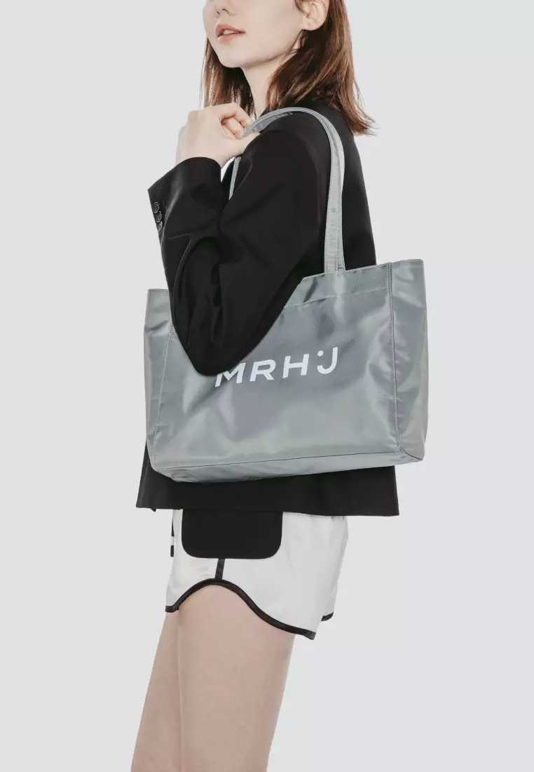 BONA Nylon Shoulder Bag Grey