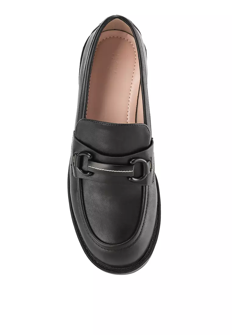 KELSEY J2385-1 FLAT SHOES LOAFERS BLACK