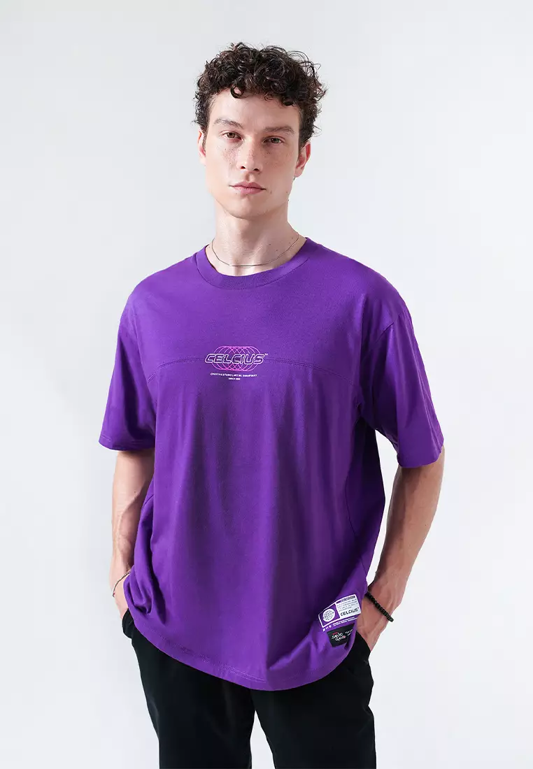 CELCIUS Squid Game Kaos Lengan Pendek Oversize LIN001326C Purple