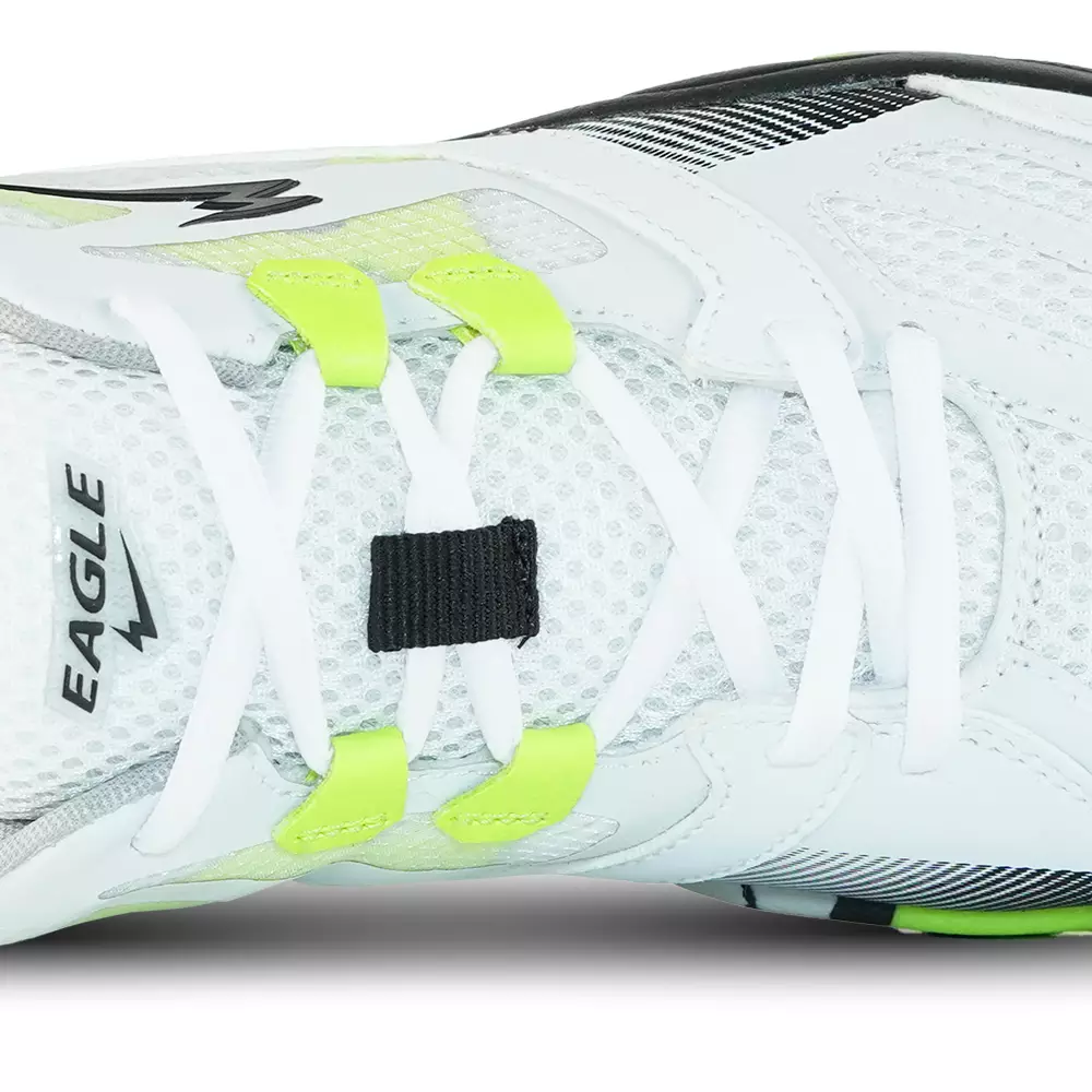 Eagle Sepatu Badminton Jet Pro II - PUTIH/HITAM/CITRUN