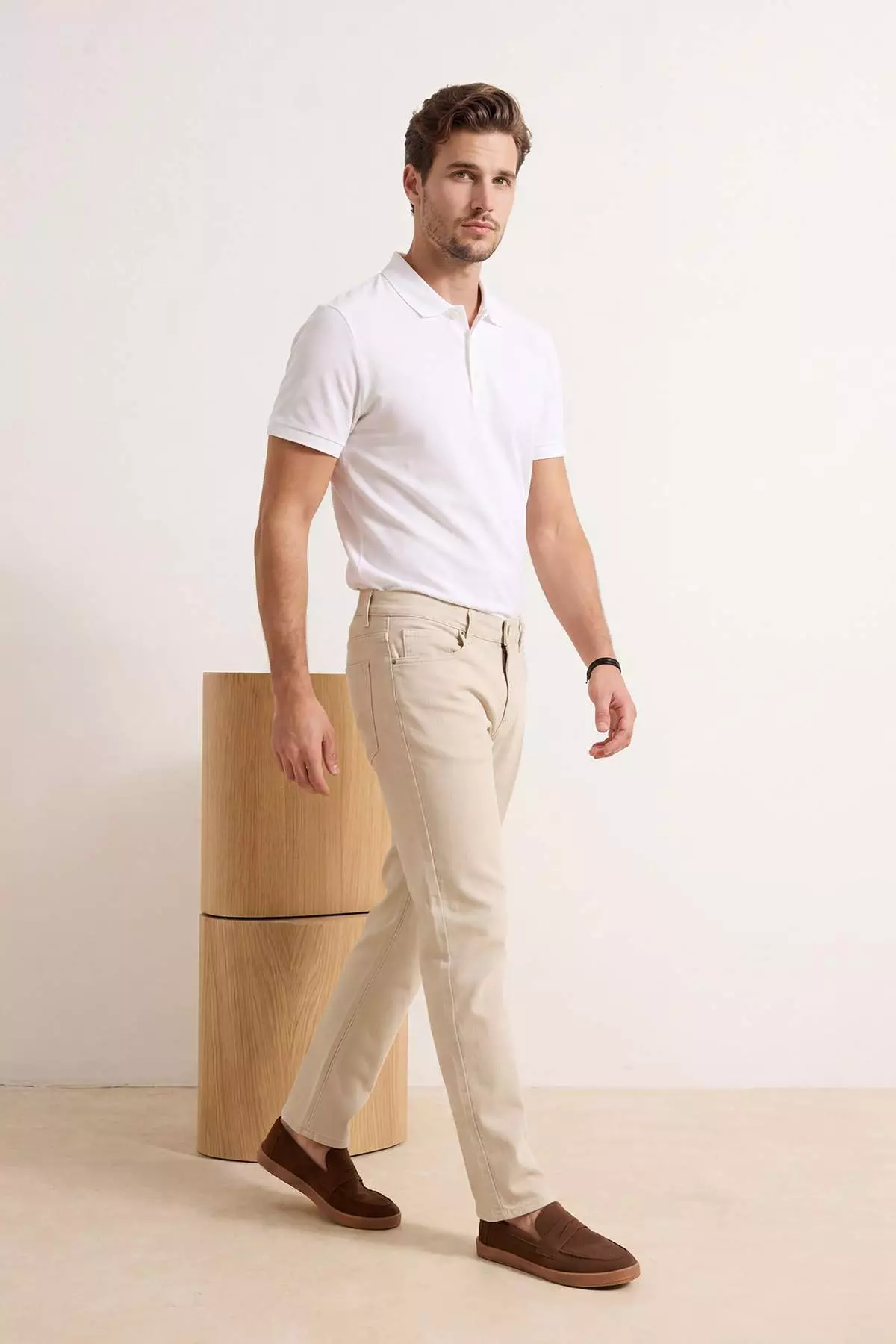 Straight Cut Denim Jeans