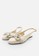 La Vita e Bella beige Slingback Women Flat Sandal with Bow EBC7DSHC038386GS_4