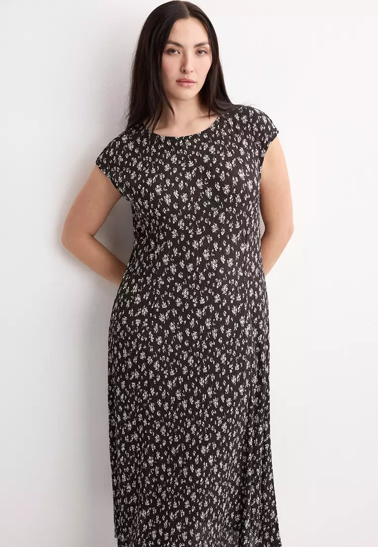 Floral-Print Midi-Dress