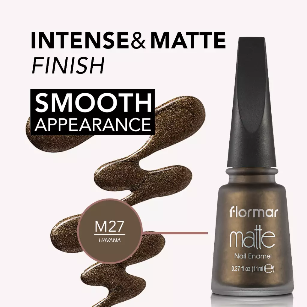 Flormar Matte Nail Enamel - M27 Havana | Kutek Halal Certified