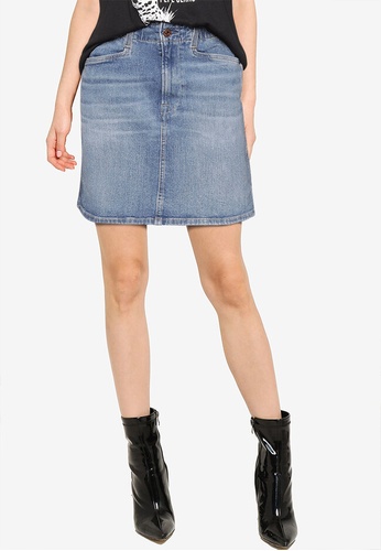 MSRP $34 Blue Shock HUE The Original Jeans Skirt