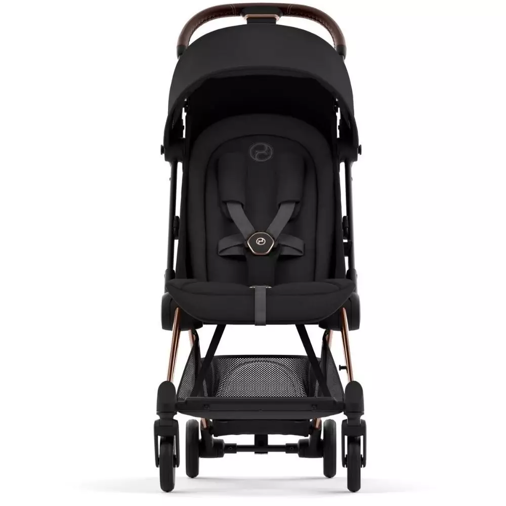 Cybex Coya Stroller Rosegold Frame - Kereta Dorong Bayi (Sepia Black)