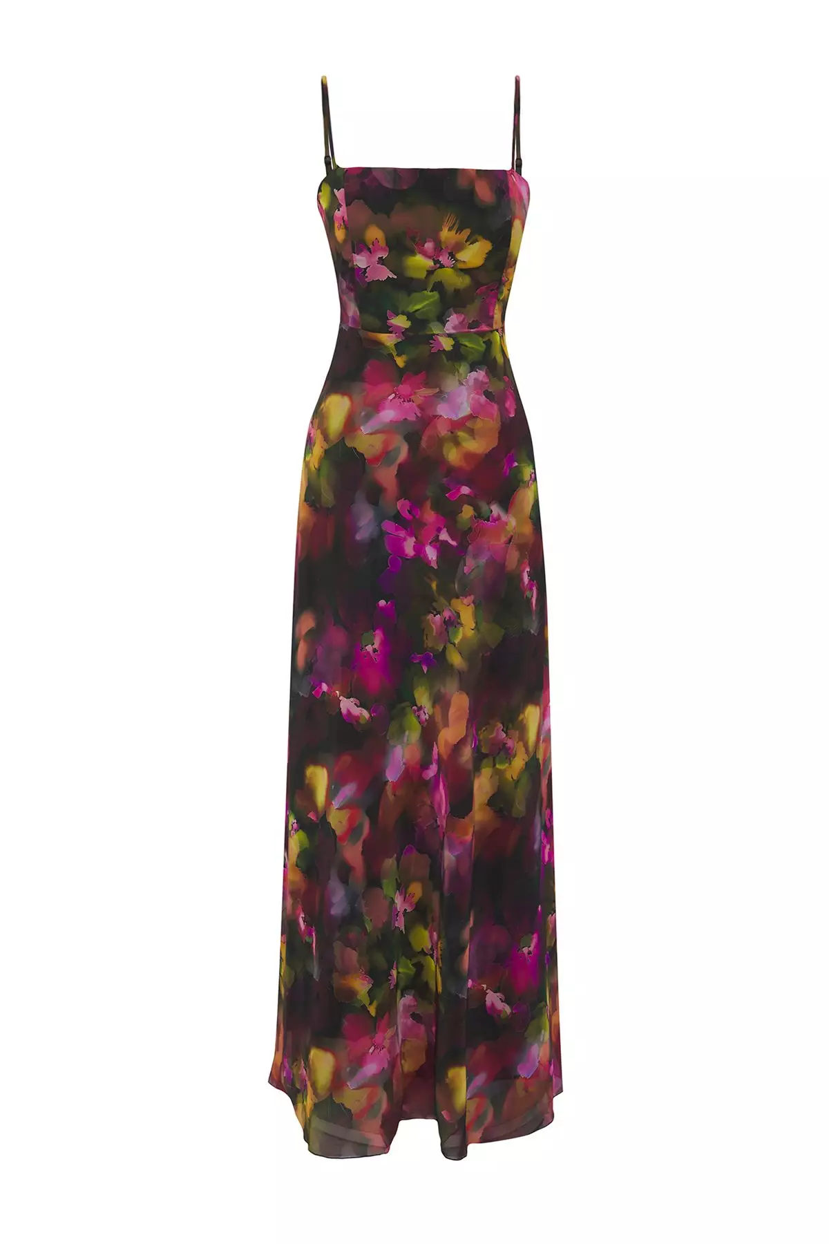 Multi-Colored A-Line Bowknot Lined Chiffon Woven Long Evening Prom Dress TPRSS25AE00152