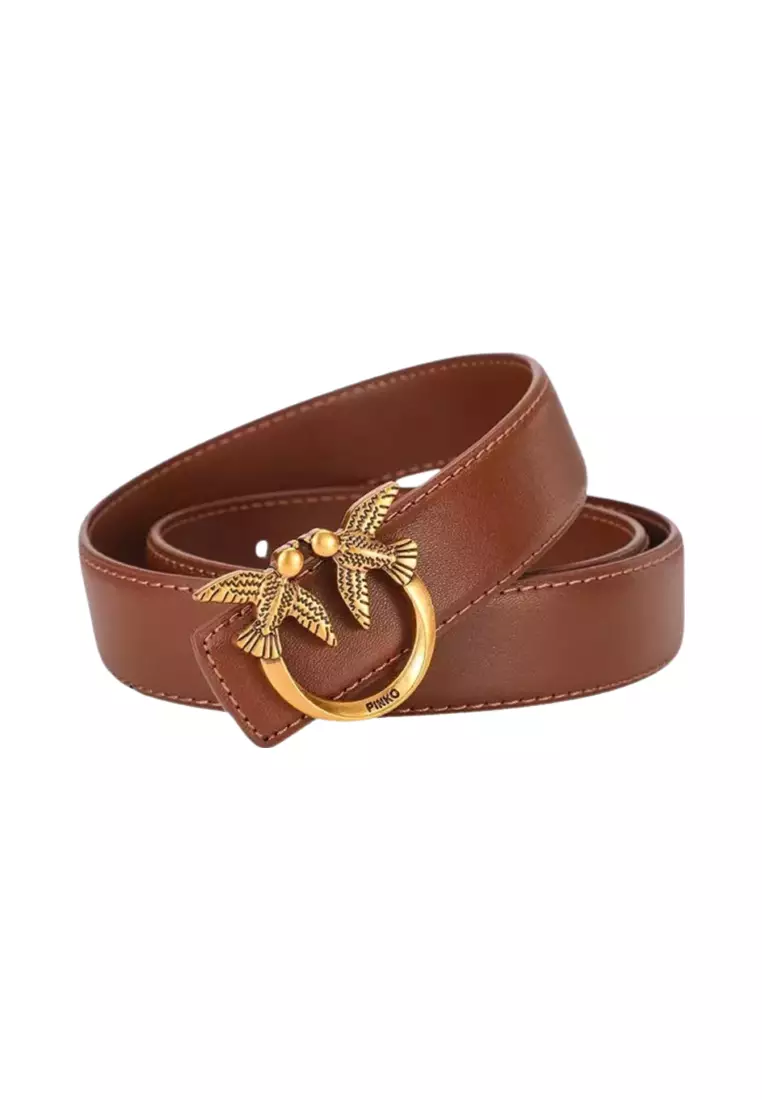 Swallow Buckle Leather Belt