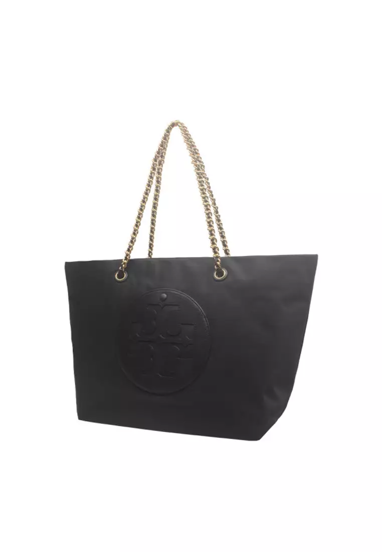 Ella Chain Tote Bag in Black 152313