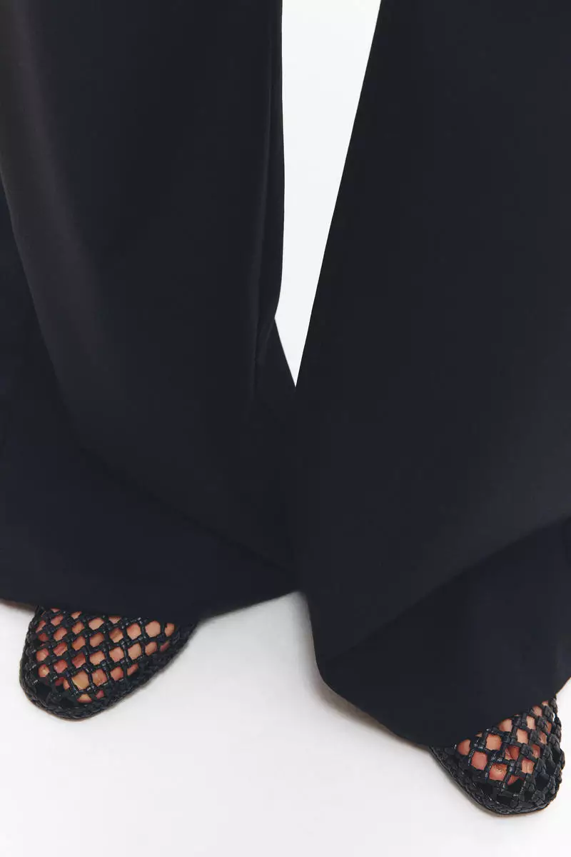 Twill drawstring trousers