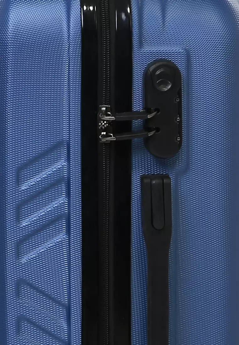 Carlton Koper Unisex Size 20 Inch Suitcase Large Compartment Material ABS+PVC Coated ORIGINAL - Blue