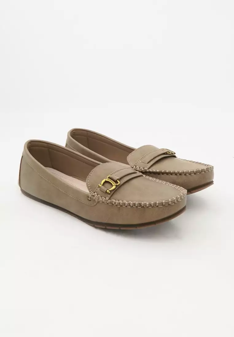 Slide On Flat Loafers
