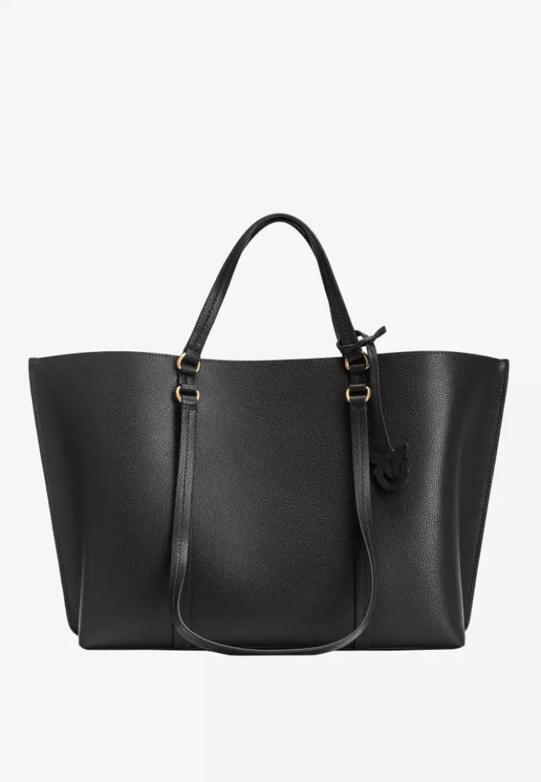トートバッグ PINKO SS25 'Carrie' shopping bag (102832A1LF C83Q) PINKO Tote Bags Carrie Leather Brown 102833A1LF-C83Q | eBay