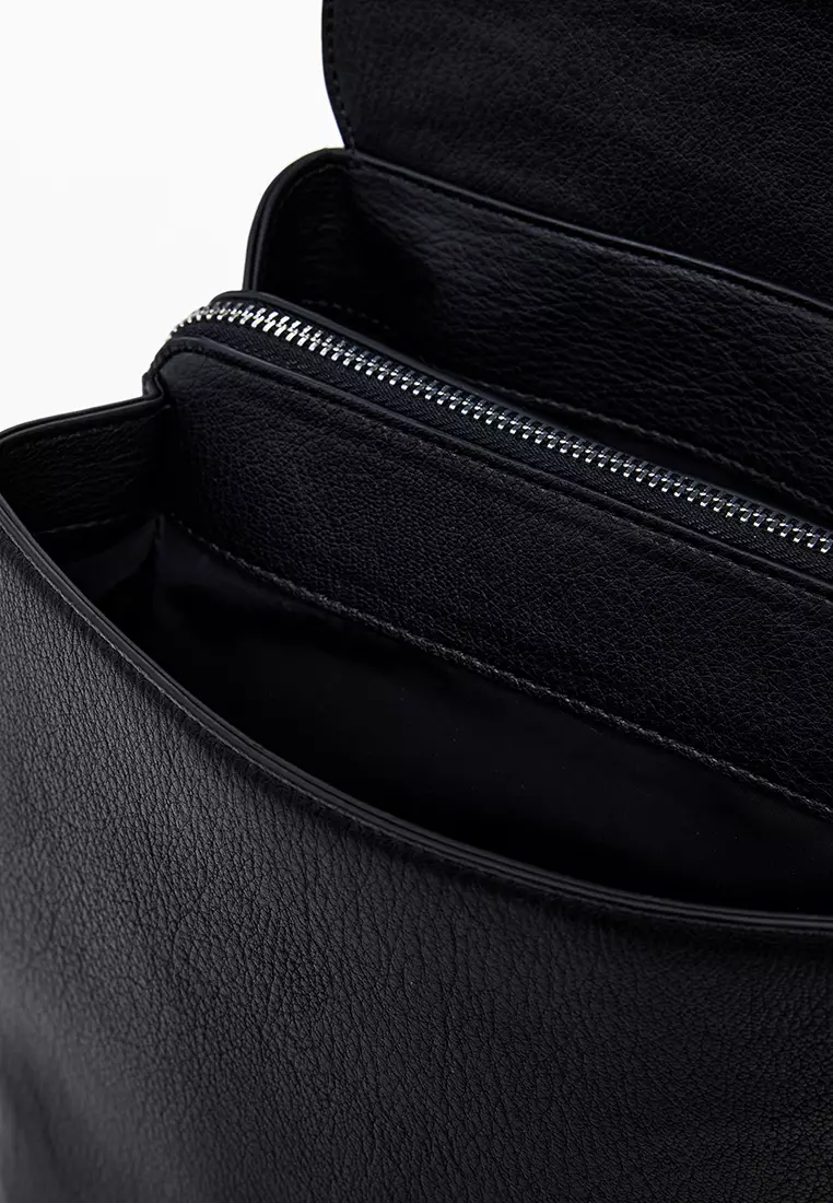 Small embossed flap backpack