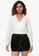 Abercrombie & Fitch white Wrap Poplin Fashion Shirt BBB1CAA1EDEB2EGS_1