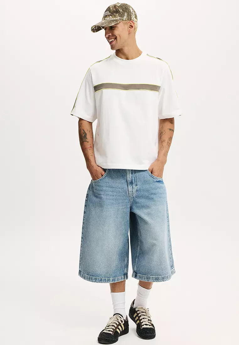 短版拼接T恤