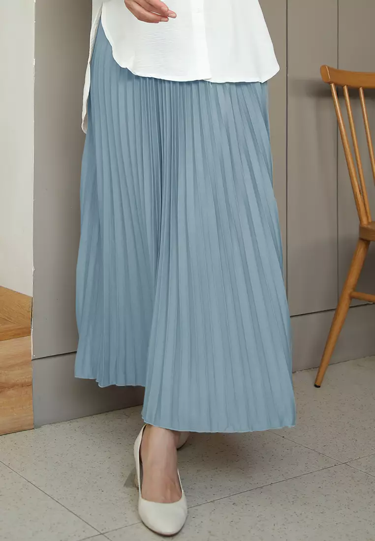 Cotton Bee - Rok Plisket Niana Aline Basic - Lilac Smoothies