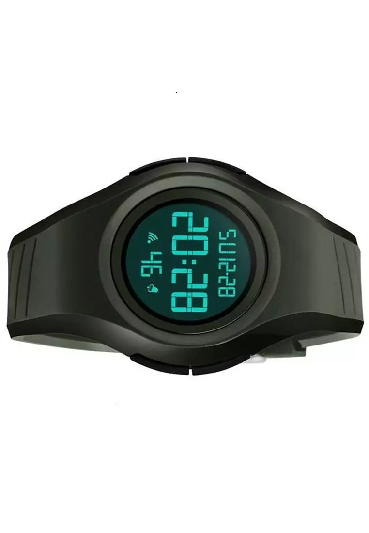 Jam Tangan Casual Digital Pria Stopwatch Alarm Waterproof Strap Tali Material Silicone YU72 ORIGINAL