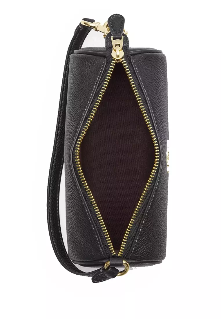 Coach denim best sale barrel bag