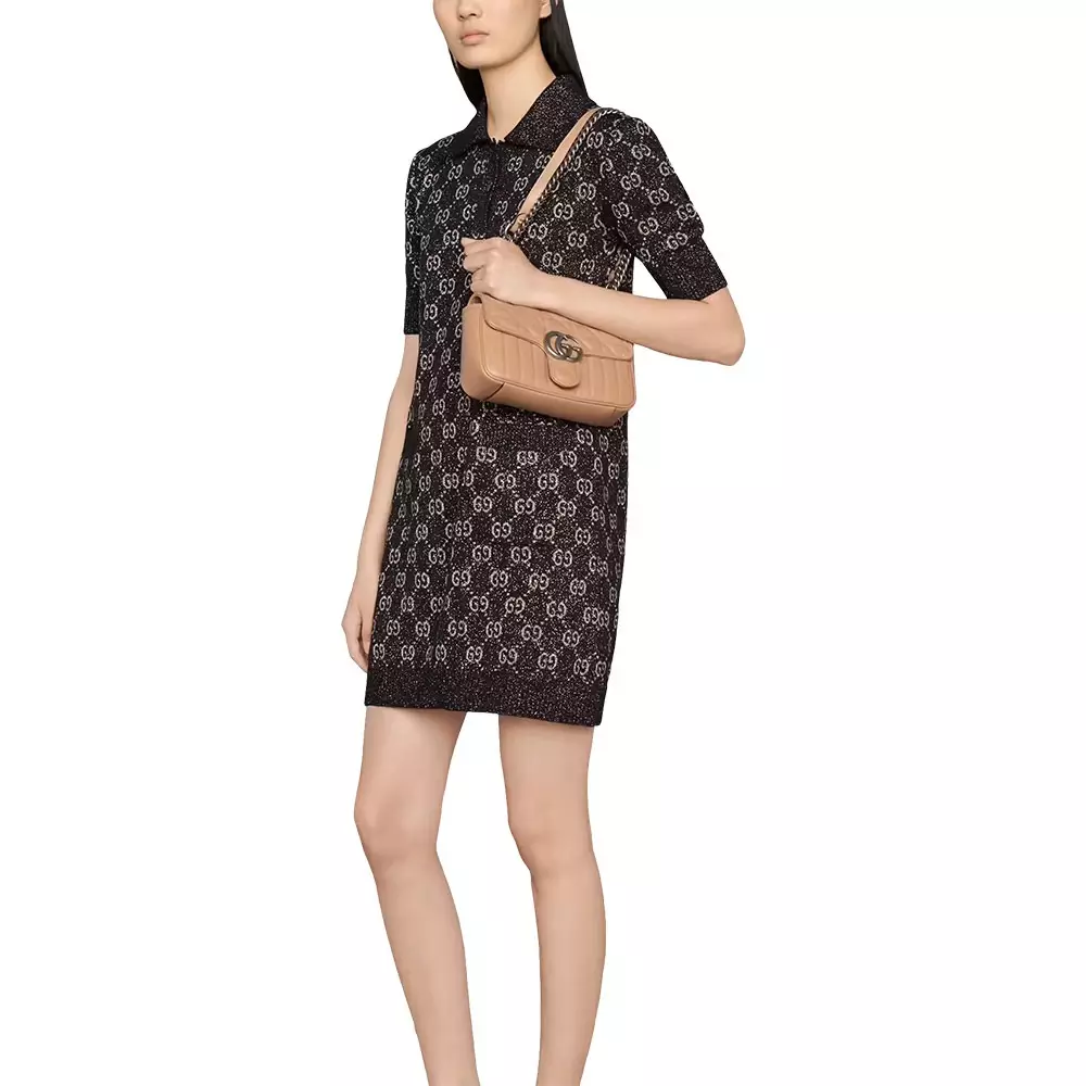 Jual GUCCI Gucci GG Marmont Mini Shoulder Bag Rose Beige Original 2024