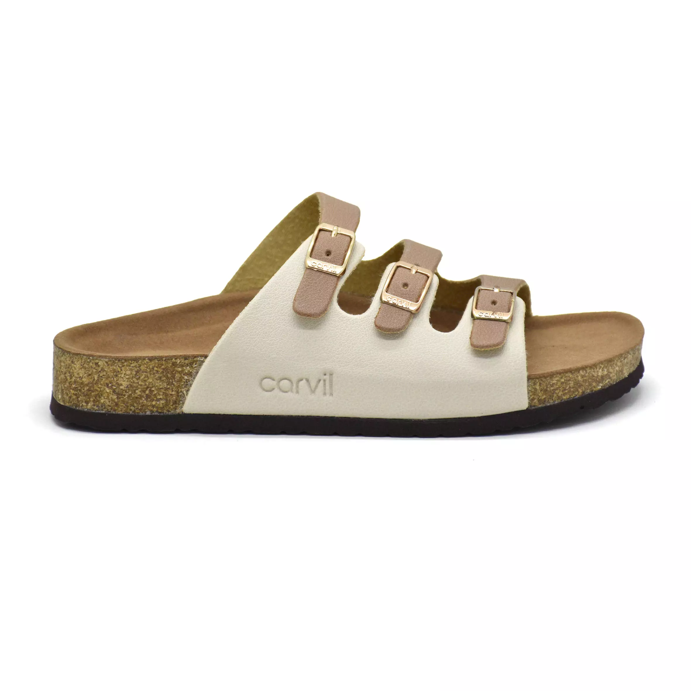 Carvil Sandal Wanita Callista-05 L Mocca/Ivory