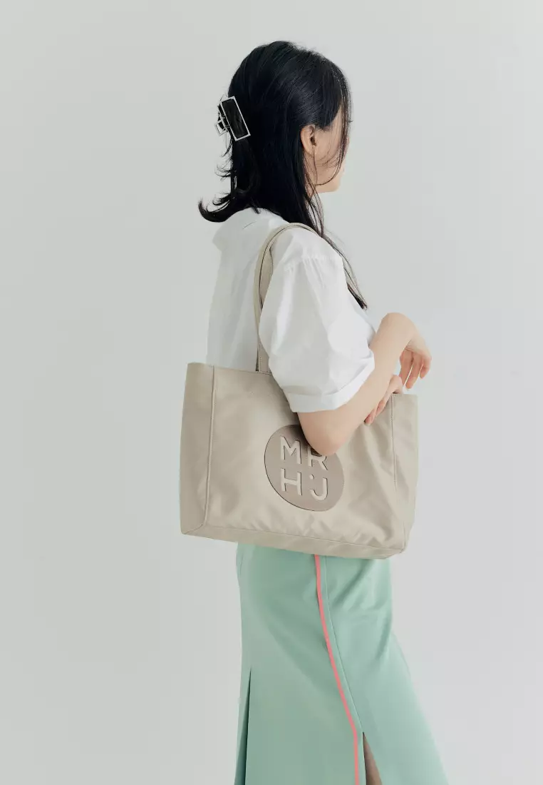 BONO Nylon Shoulder Bag Beige