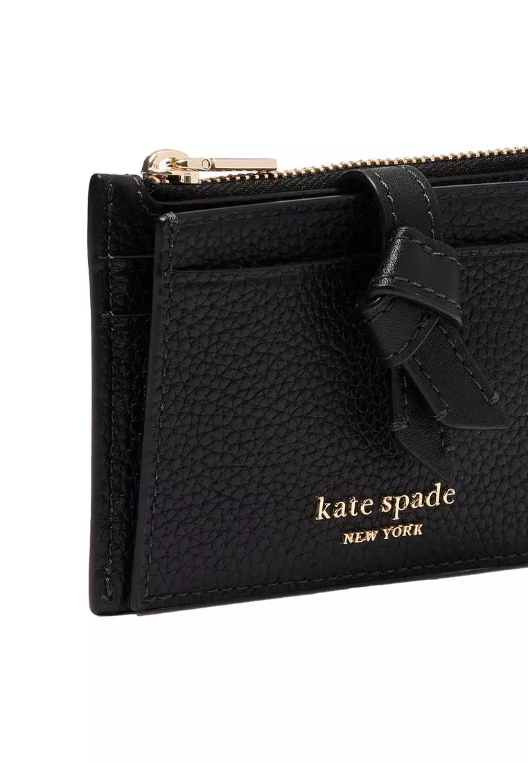 Buy Kate Spade Knott Zip Card Holder Black KH156 Online ZALORA