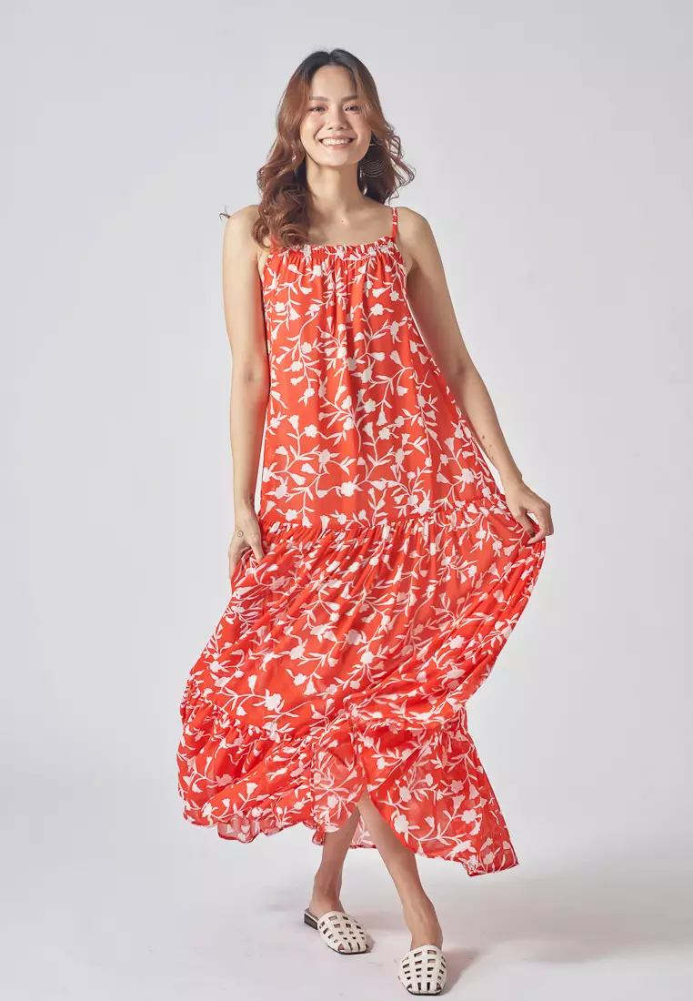 Brighter Day Maxi Chiffon Dress